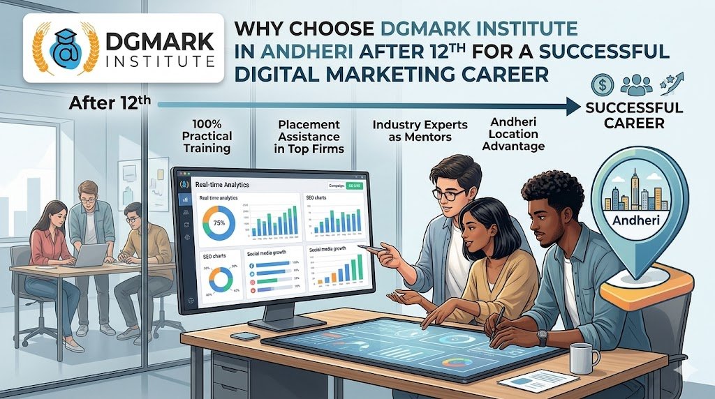 Why Choose DGmark Institute in Andheri After 12th for a Successful Digital Marketing Career